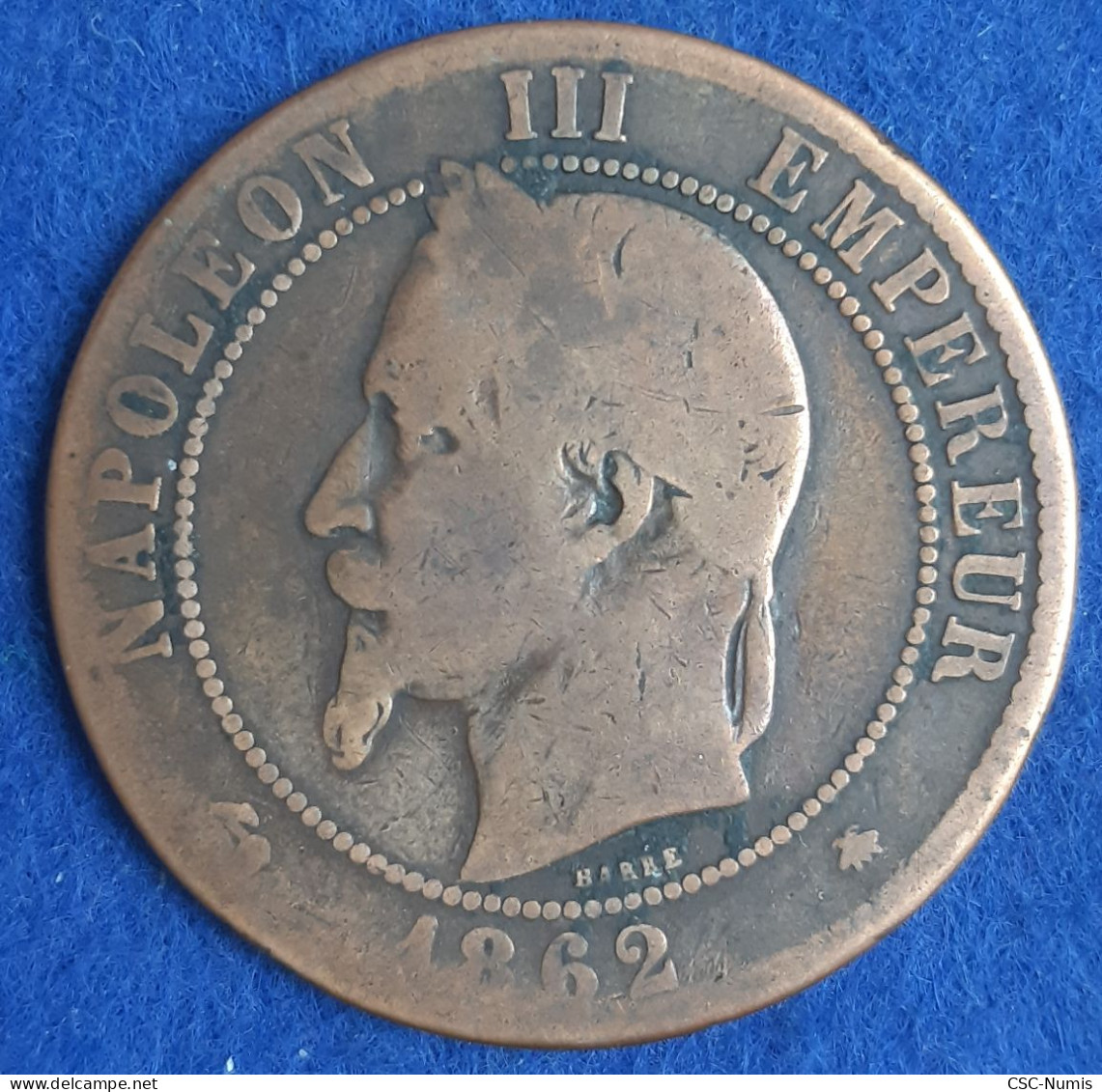 (CG#149) - Napoléon III - 10 Centimes 1862 A, Paris - 10 Centimes