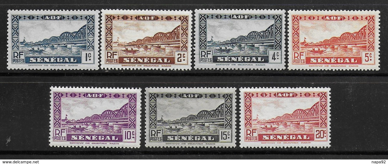 SENEGAL 1935 YT 114/120 MNH - Neufs