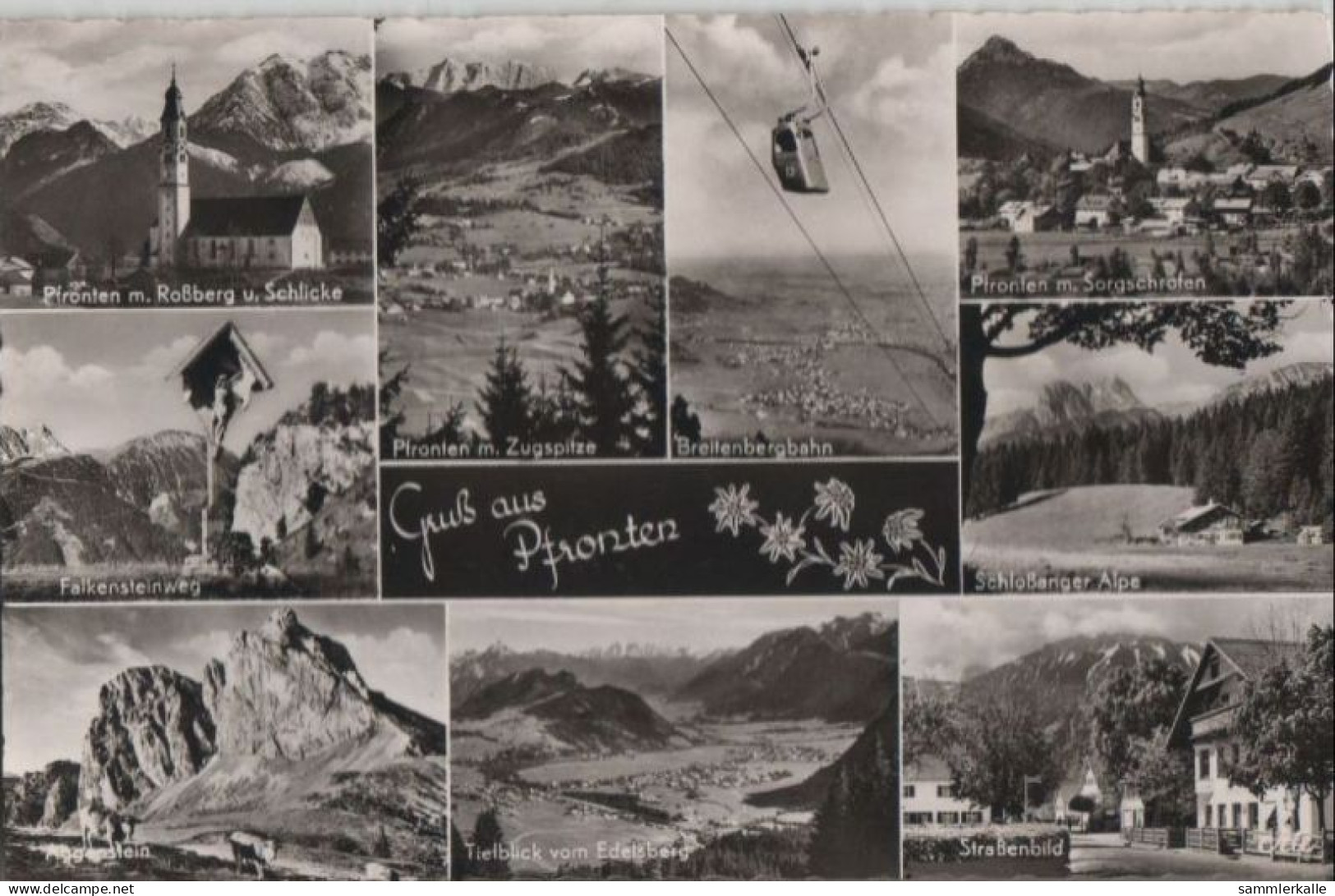 41172 - Pfronten - U.a. Tiefblick Vom Edelsberg - 1956 - Pfronten