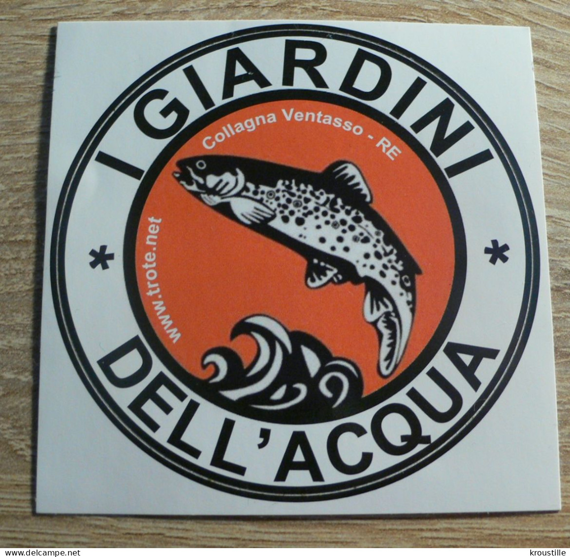 PECHE / POISSON : AUTOCOLLANT I GIARDINI DELL'ACQUA - ITALIE - Stickers