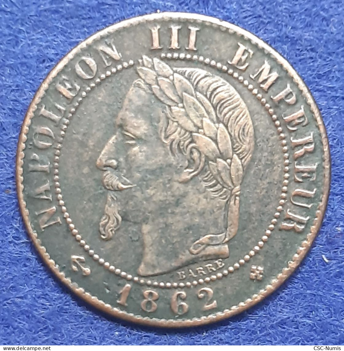 (CG#175) - Napoléon III - 1 Centime 1862 BB, Strasbourg - Variété Grand BB - 1 Centime