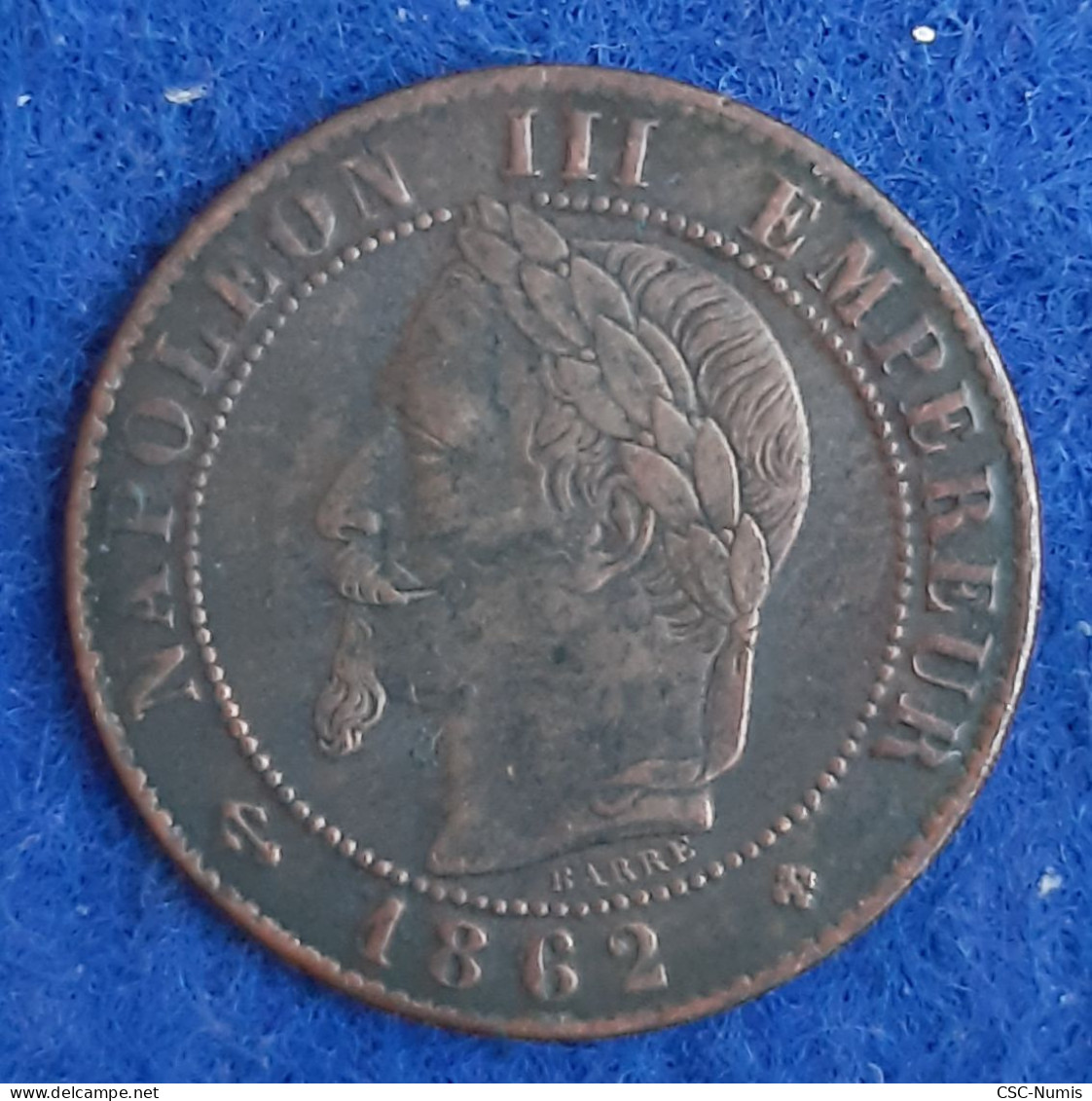 (CG#175) - Napoléon III - 1 Centime 1862 BB, Strasbourg - Variété Grand BB - 1 Centime