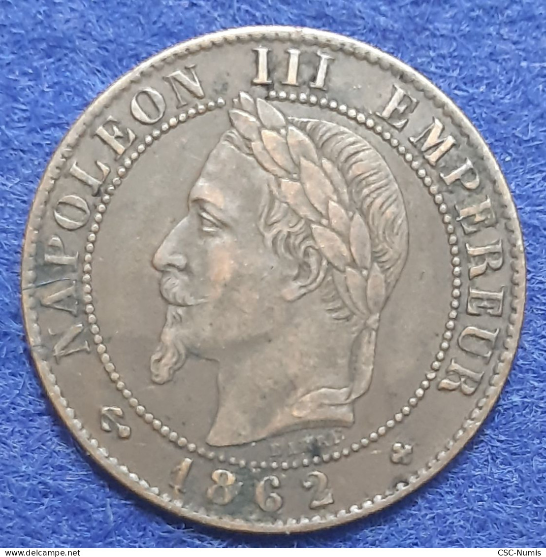 (CG#177) - Napoléon III - 1 Centime 1862 BB, Strasbourg -  Variété Petit BB - 1 Centime