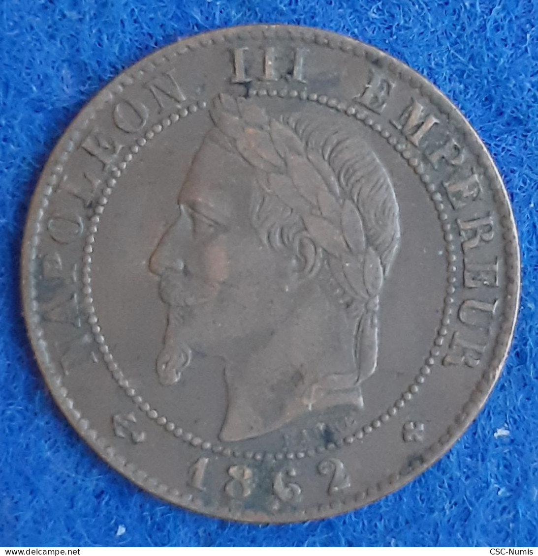 (CG#177) - Napoléon III - 1 Centime 1862 BB, Strasbourg -  Variété Petit BB - 1 Centime