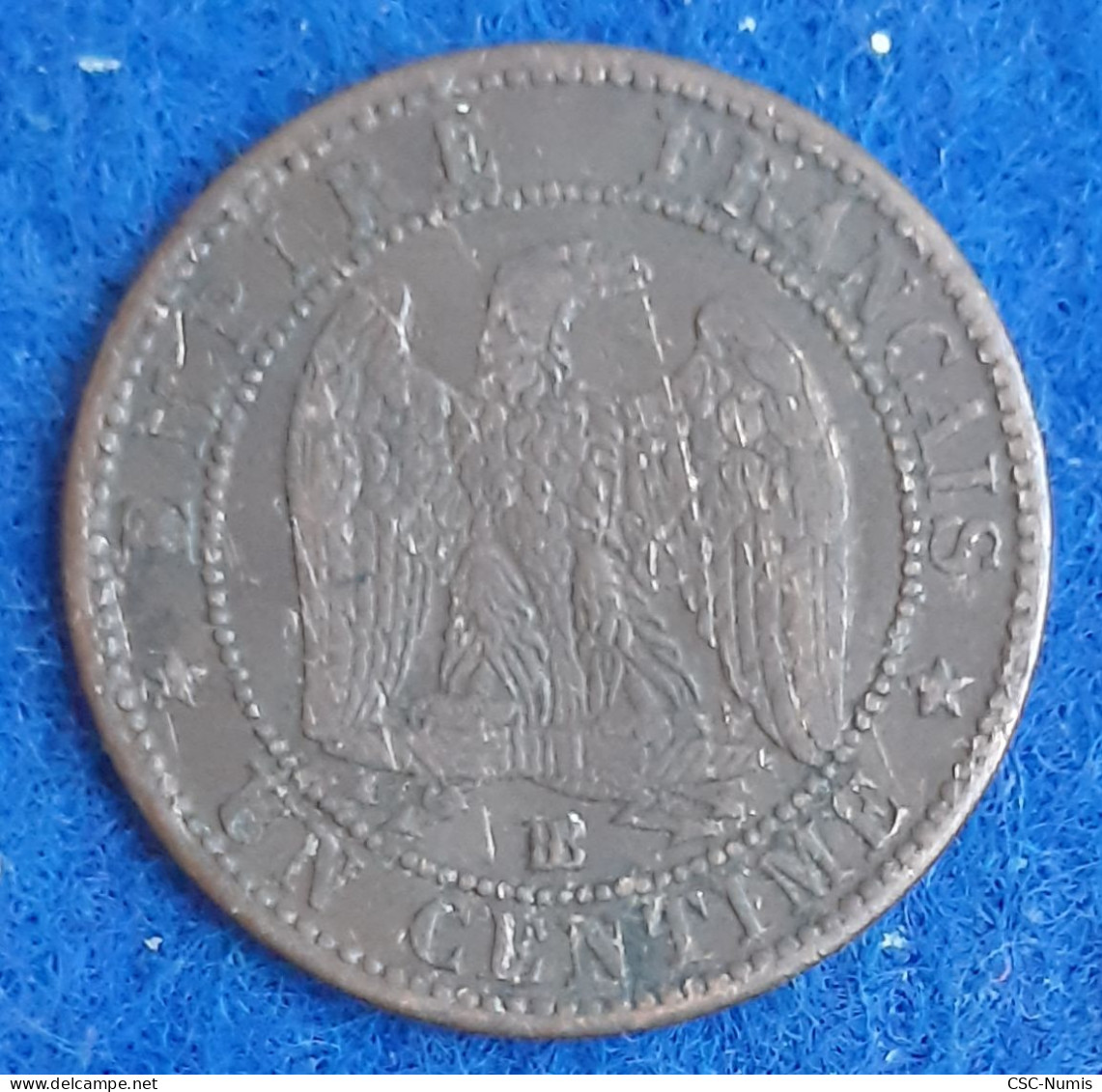 (CG#177) - Napoléon III - 1 Centime 1862 BB, Strasbourg -  Variété Petit BB - 1 Centime