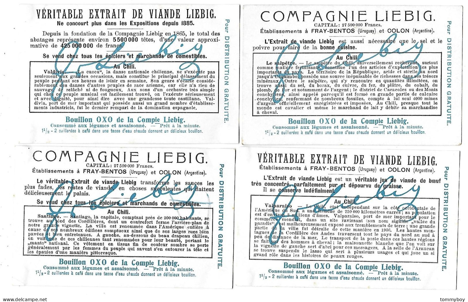 S 920, Liebig 6 Cards, Au Chili - Liebig