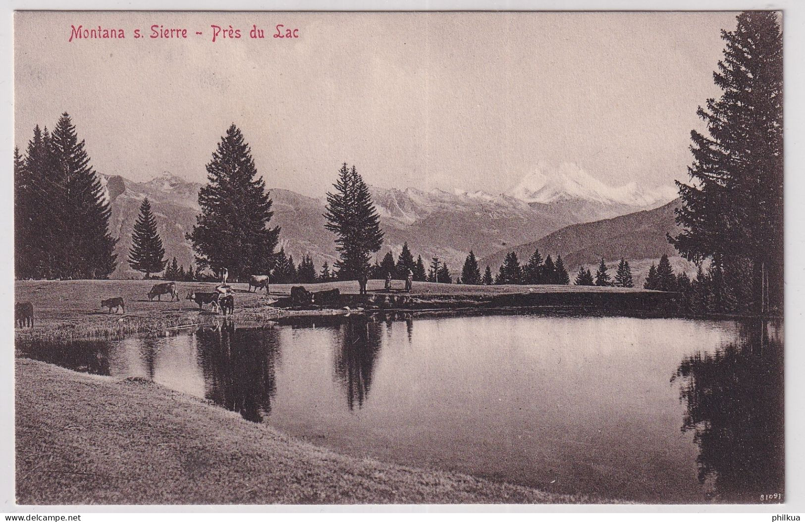 Montrana S. Sierre - Près Du Lac - Valais - Wallis - Editeur G. KWerren, Photo-Hall, Montana No 20 - Sonstige & Ohne Zuordnung