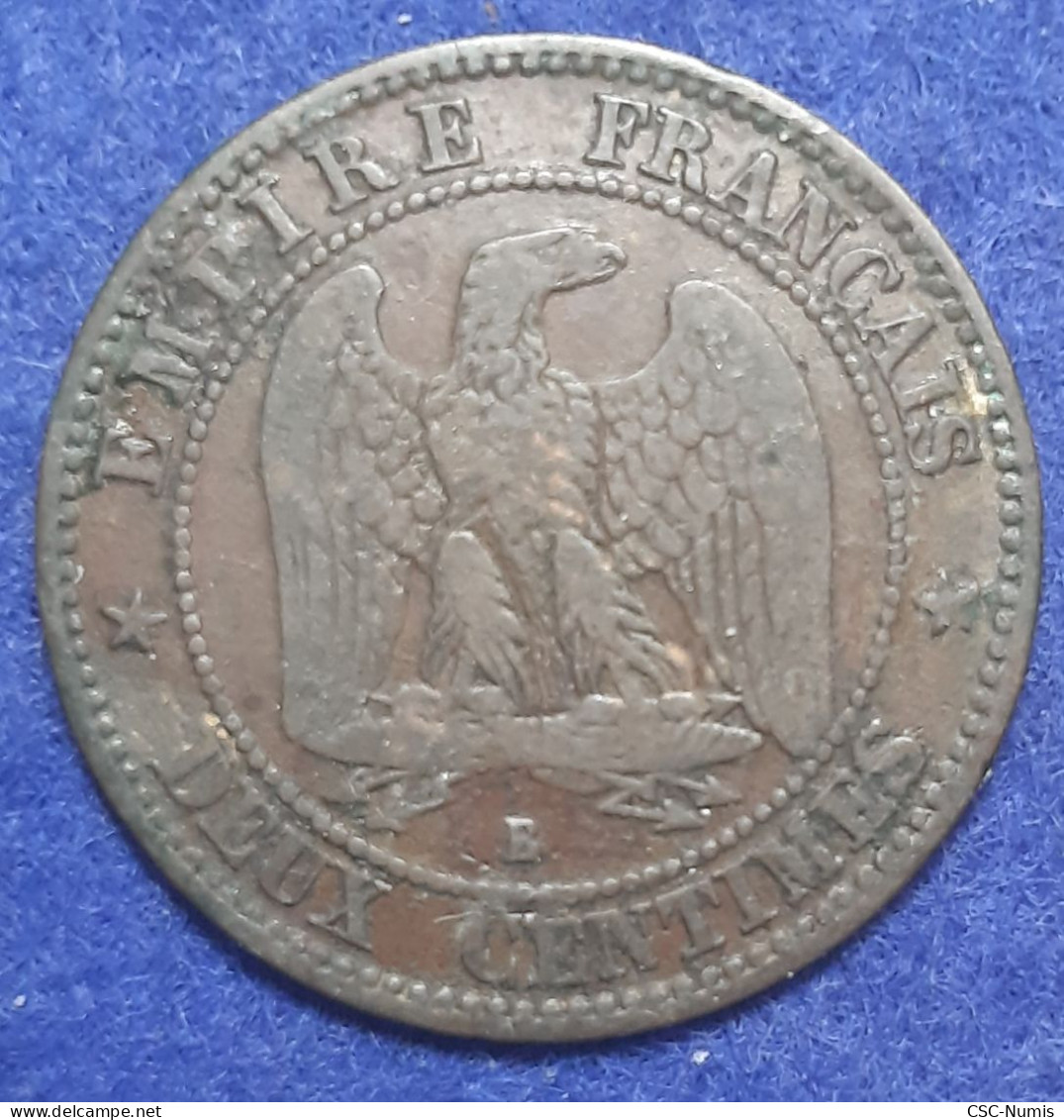 (CG#185) - Napoléon III - 2 Centimes 1856 B, Rouen - 2 Centimes