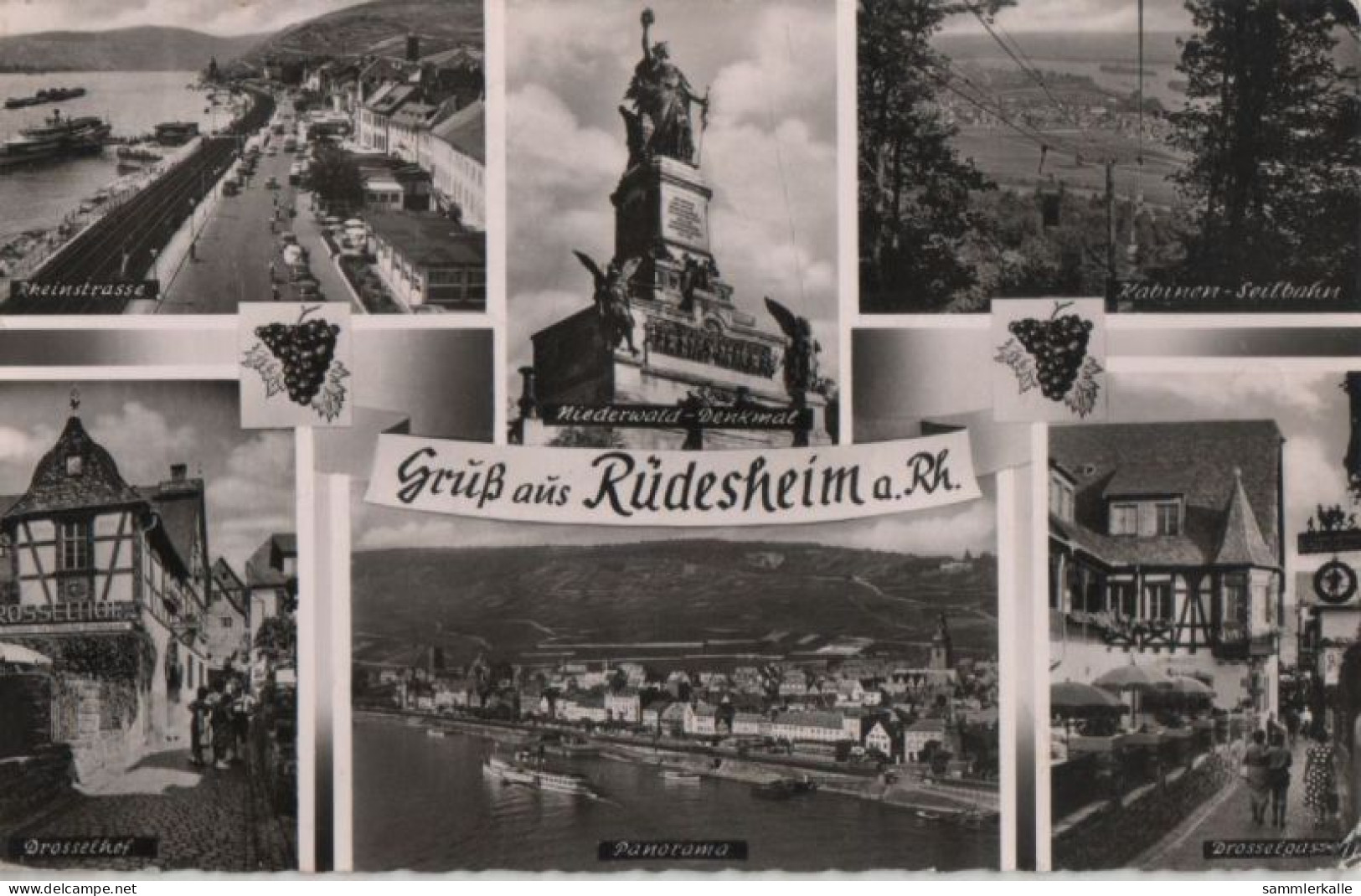 41457 - Rüdesheim - U.a. Rheinstrasse - 1956 - Ruedesheim A. Rh.