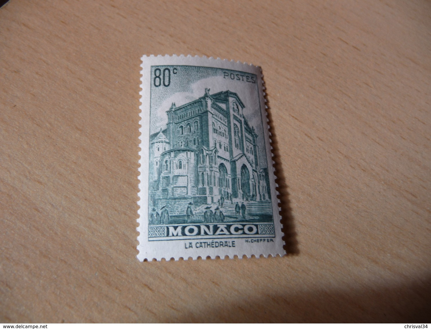 TIMBRE  DE  MONACO      ANNÉE   1943      N 255   COTE  0,50  EUROS  NEUF  SANS  CHARNIÈRE - Unused Stamps