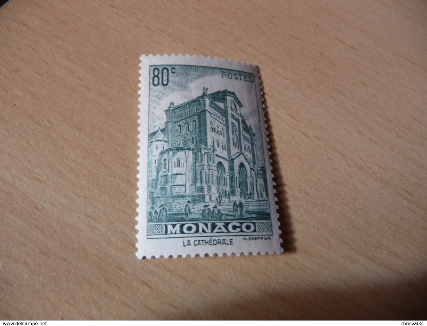 TIMBRE  DE  MONACO      ANNÉE   1943      N 255   COTE  0,50  EUROS  NEUF  SANS  CHARNIÈRE - Nuovi