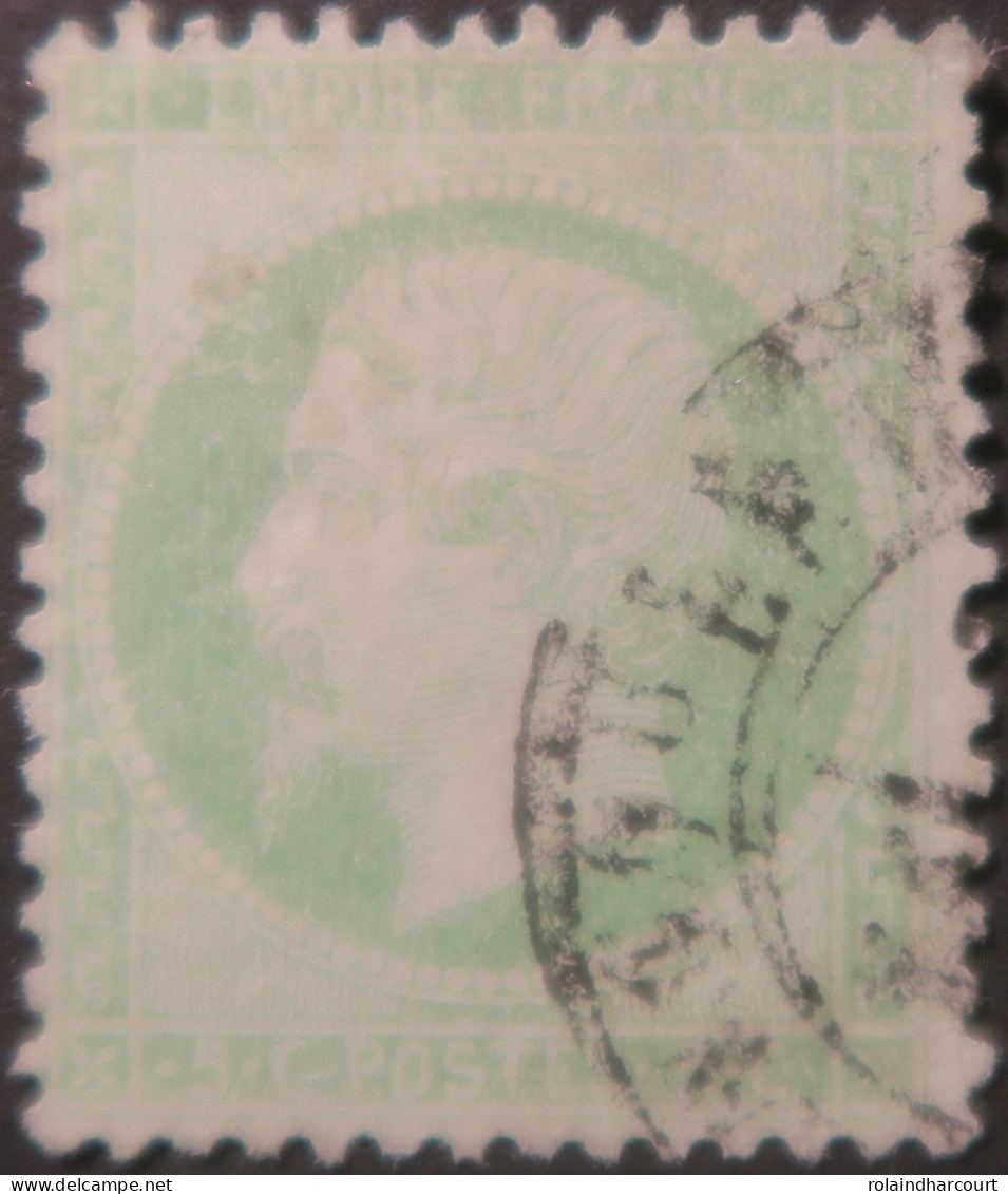 R1311/2942 - FRANCE - NAPOLEON III N°20e Vert Clair - CàD - 1862 Napoleon III