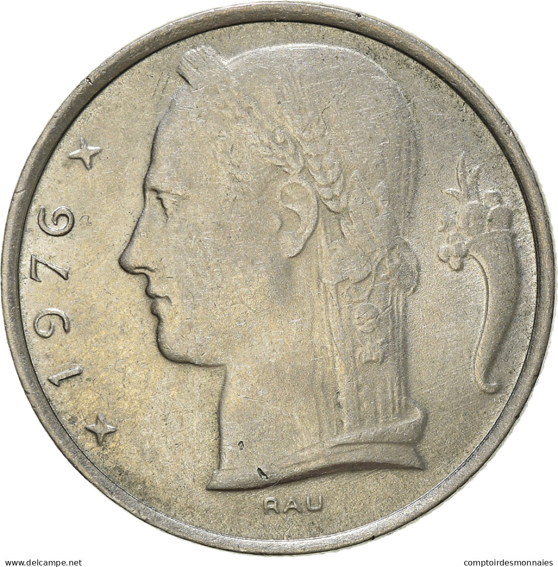 Monnaie, Belgique, 5 Francs, 5 Frank, 1976, TTB+, Cupro-nickel, KM:135.1 - 5 Francs