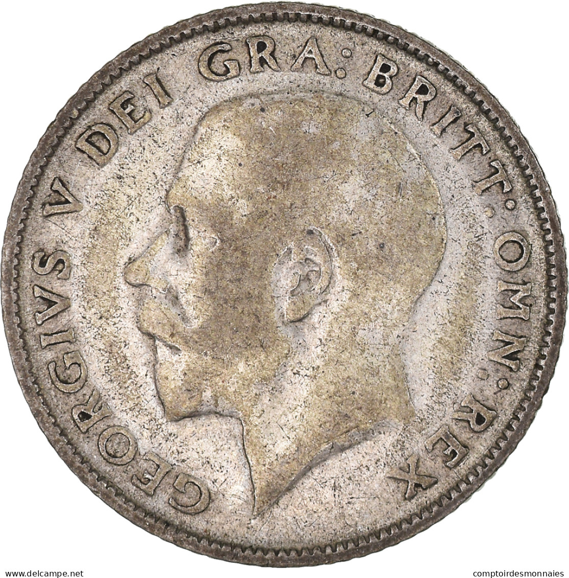 Monnaie, Grande-Bretagne, George V, 6 Pence, 1924, TB, Argent, KM:815a.1 - H. 6 Pence