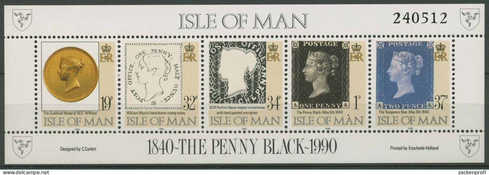 Isle Of Man 1990 150 Jahre Briefmarken Block 13 Postfrisch (C90619) - Isola Di Man