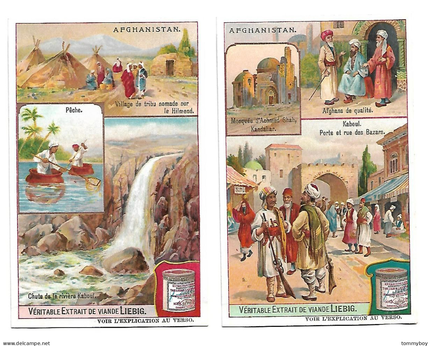 S 917, Liebig 6 Cards, Afghanistan - Liebig