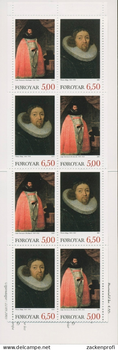 Färöer 2003 Bedeutende Theologen Markenheftchen MH 22 Postfrisch (C17599) - Faeroër