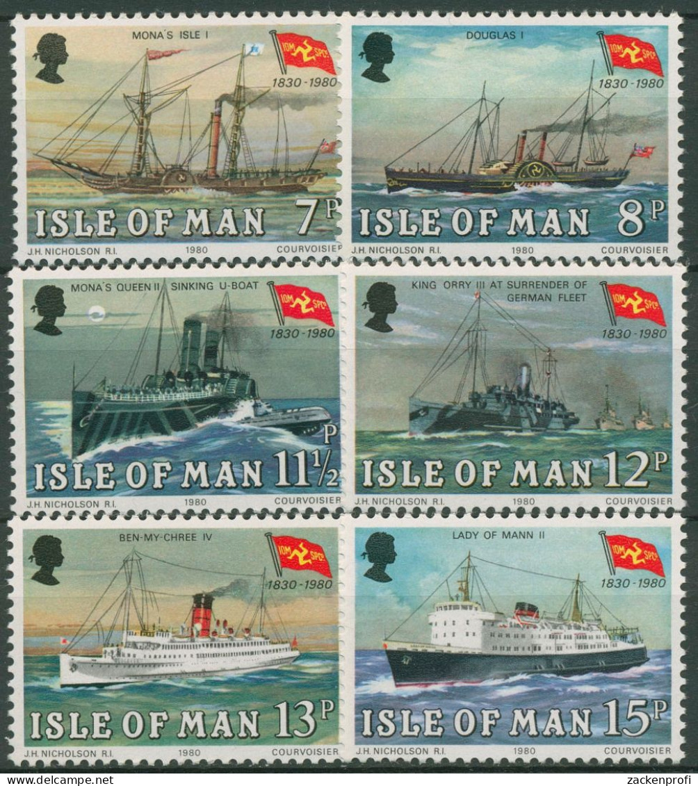 Isle Of Man 1980 Fährgesellschaft Steam Packet Company Schiffe 166/71 Postfrisch - Man (Insel)