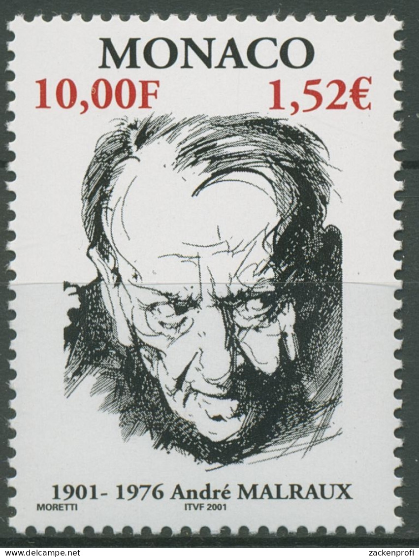 Monaco 2001 Schriftsteller André Malraux 2553 Postfrisch - Nuovi