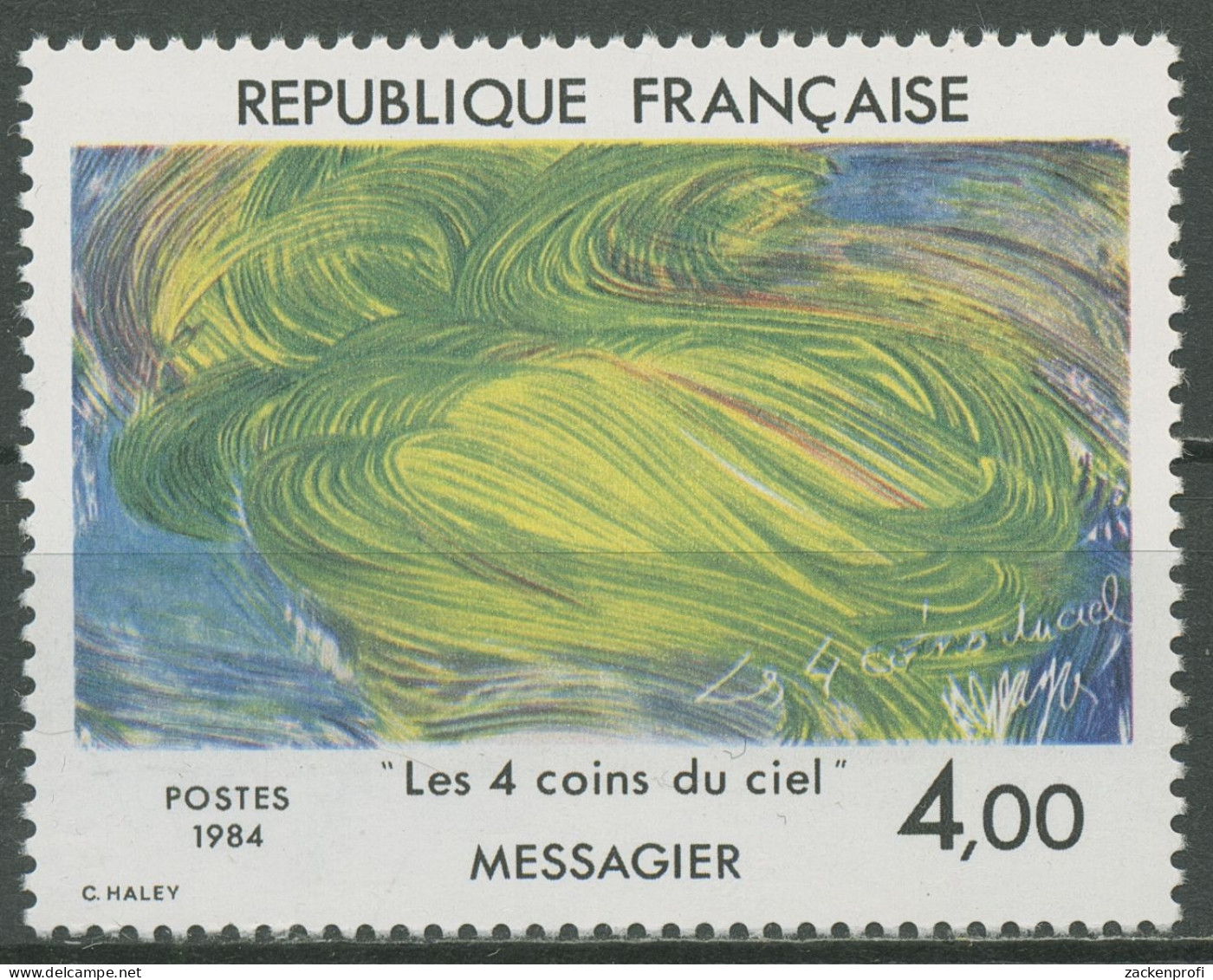 Frankreich 1984 Zeitgenössische Kunst Gemälde Jean Messagier 2433 Postfrisch - Ungebraucht