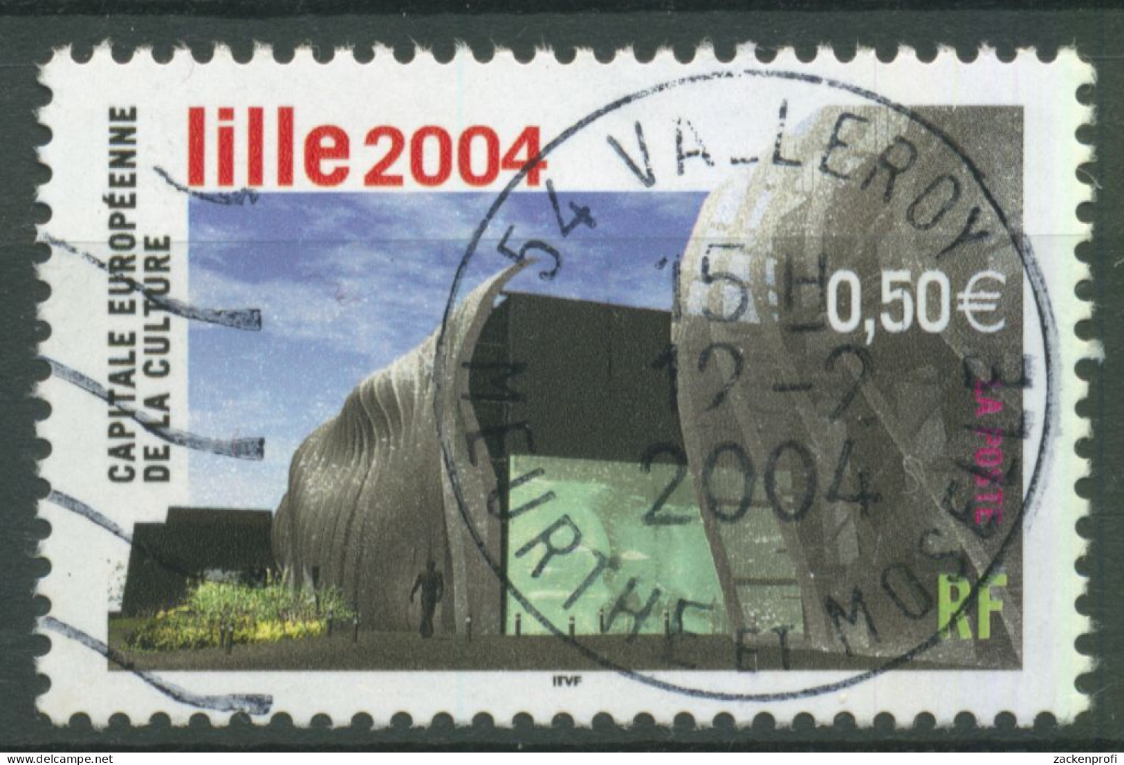 Frankreich 2004 Kulturhauptstadt Lille Kulturzentrum 3782 Gestempelt - Usados