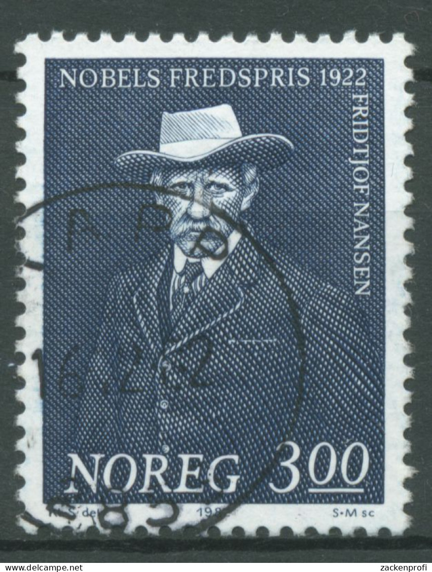 Norwegen 1982 Nobelpreisträger Polarforscher Fridtjof Nansen 874 Gestempelt - Gebraucht