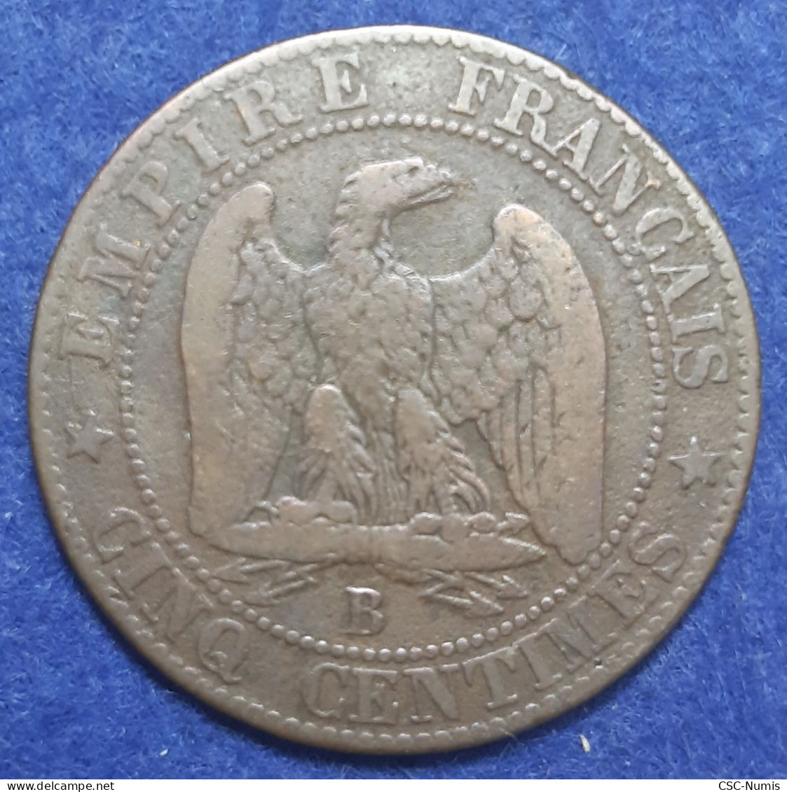 (CG#212) - Napoléon III - 5 Centimes 1854 B, Rouen - 5 Centimes