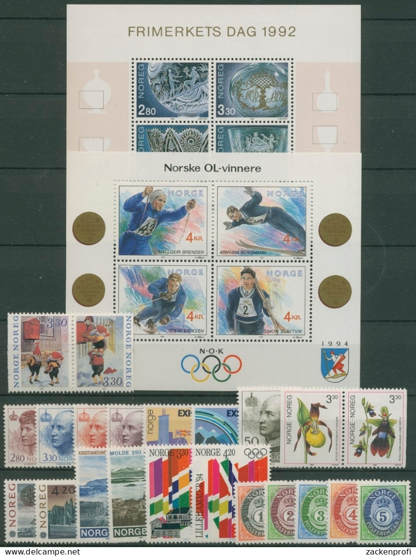 Norwegen 1992 Jahressammlung Komplett Postfrisch (XL95169) - Full Years