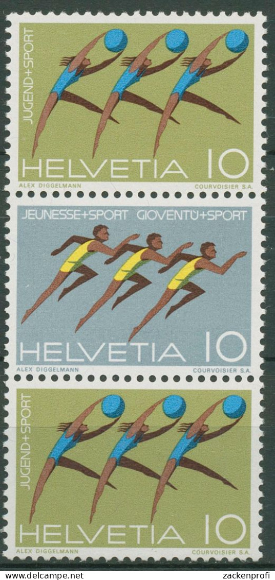 Schweiz 1971 Ereignisse Jugendsport 940/45 S ZD 13 Postfrisch - Unused Stamps