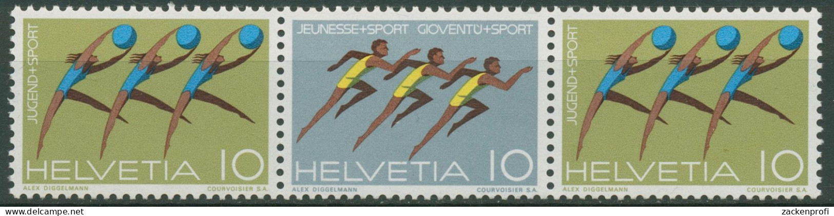 Schweiz 1971 Ereignisse Jugendsport 940/45 W ZD 16 Postfrisch - Unused Stamps