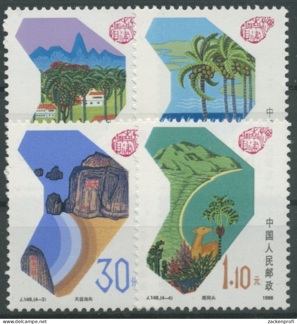 China 1988 Gründung Der Provinz Hainan 2168/71 Postfrisch - Ongebruikt