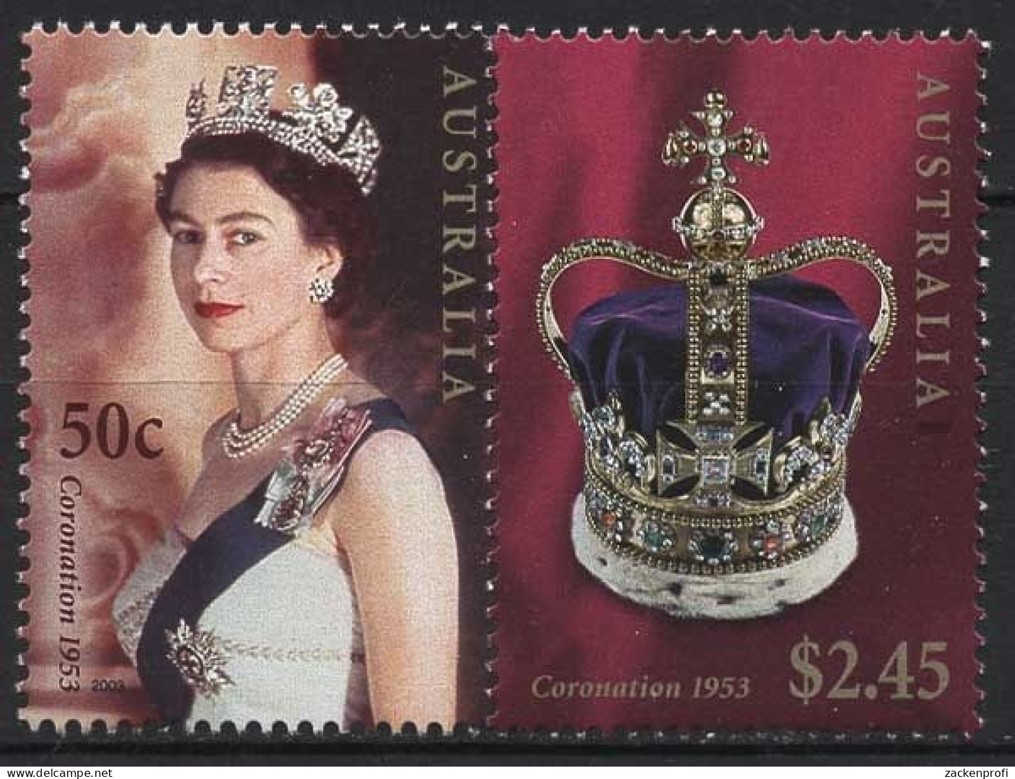 Australien 2003 50. Jahrestag Krönung V. Königin Elisabeth II. 2228/29 Postfr. - Nuevos