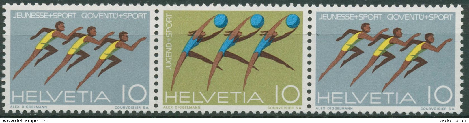 Schweiz 1971 Ereignisse Jugendsport 940/45 W ZD 18 Postfrisch - Unused Stamps