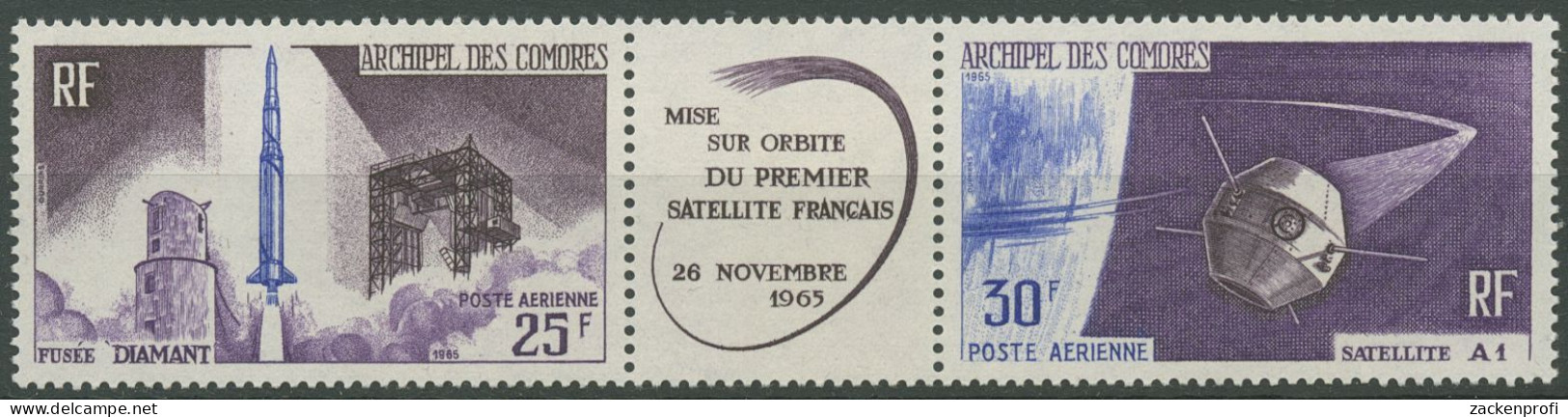 Komoren 1966 Erster Französischer Satellit 72/73 ZD Postfrisch (C40610) - Nuovi