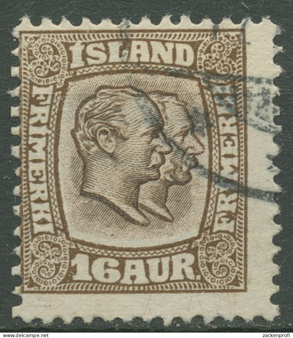 Island 1907/1908 König Christian IX. Und König Frederik VIII. 55 Gestempelt - Gebruikt