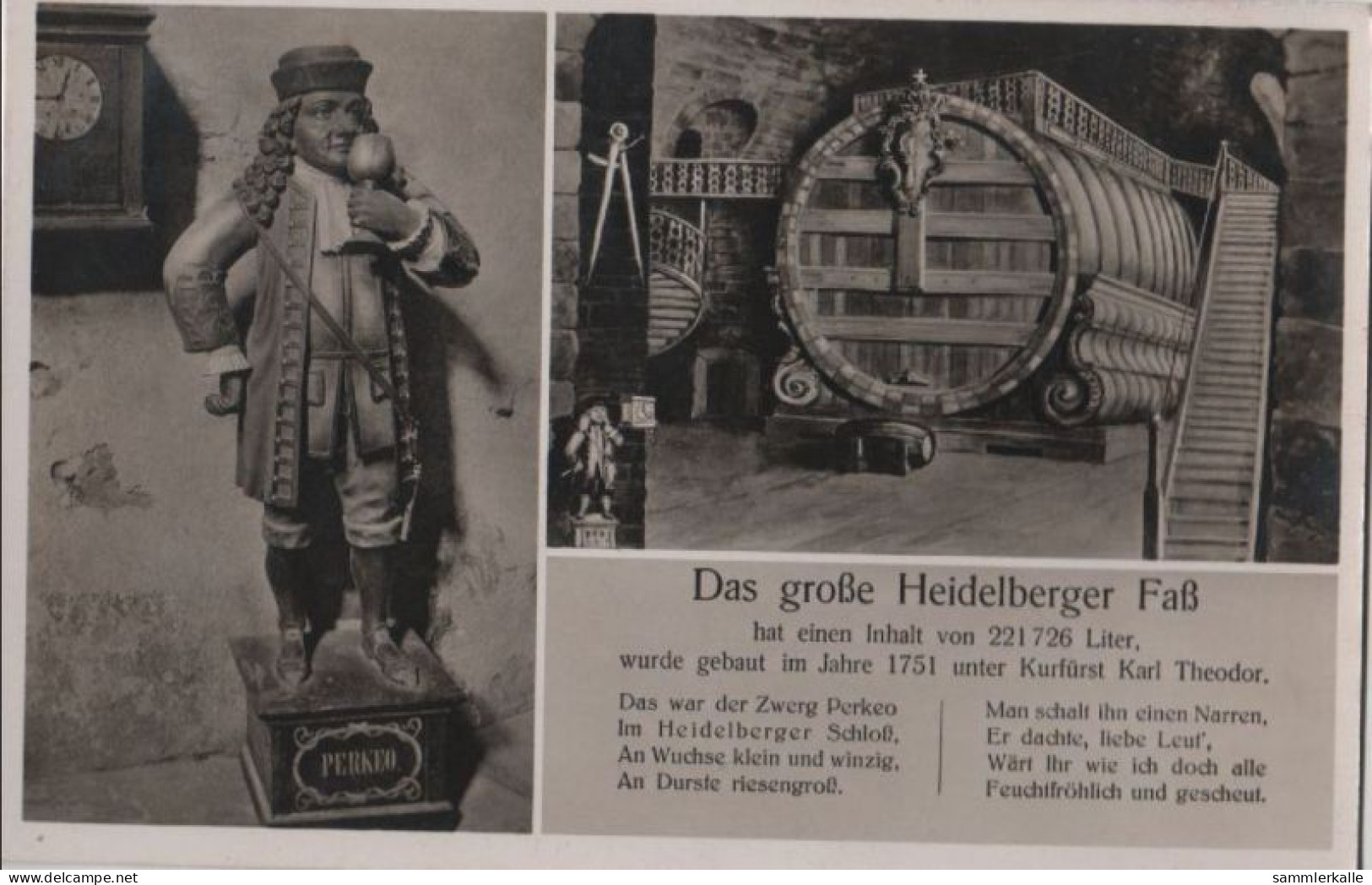 86344 - Heidelberg - Das Grosse Fass - 1939 - Heidelberg