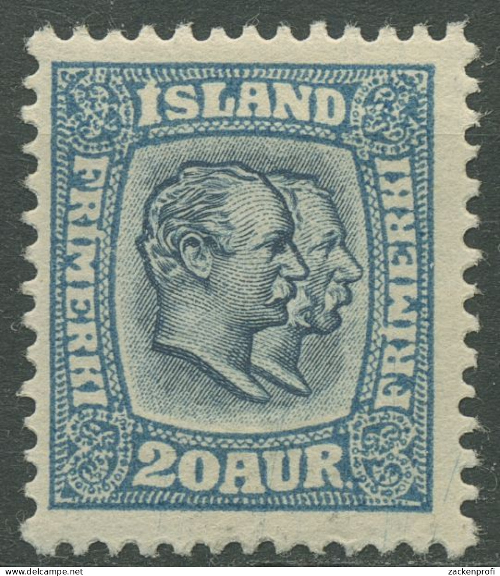 Island 1907/1908 König Christian IX. Und König Frederik VIII. 56 Mit Falz - Nuevos