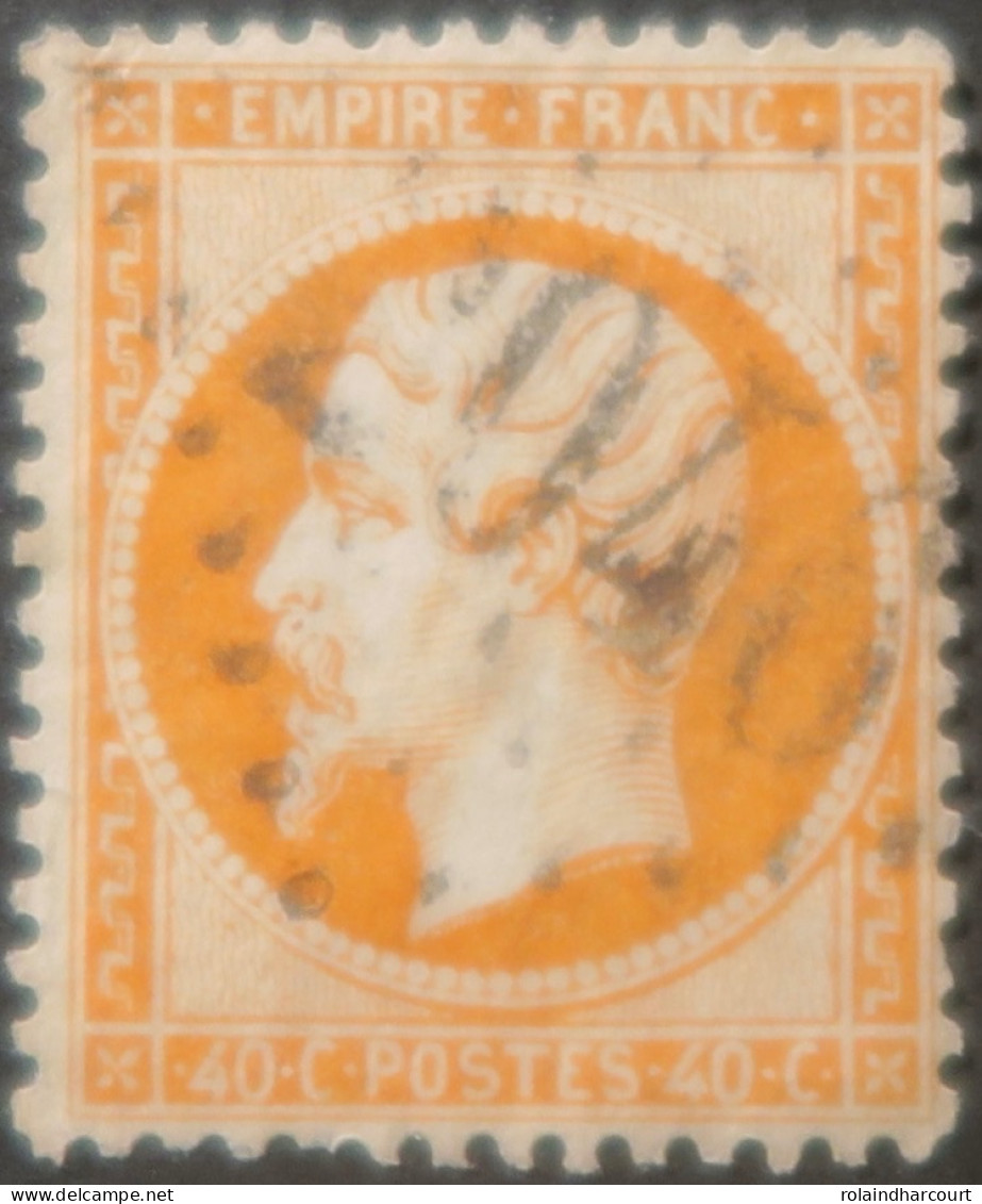 R1311/2944 - FRANCE - NAPOLEON III N°23b Orange Vif GC 2046 LILLE (Nord) - 1862 Napoleon III