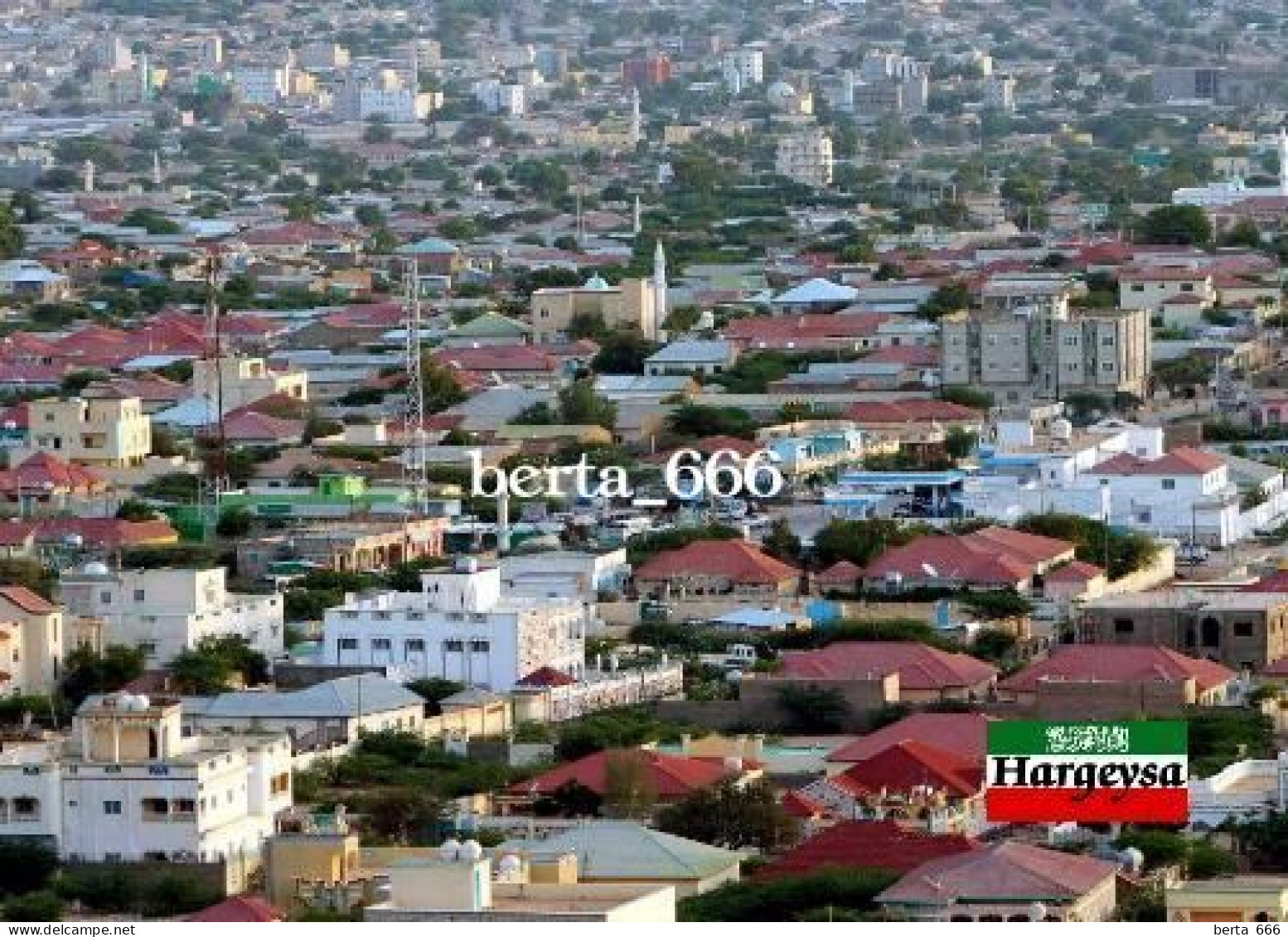 Somalia Somaliland Hargeisa Aerial View Hargeysa New Postcard - Somalie