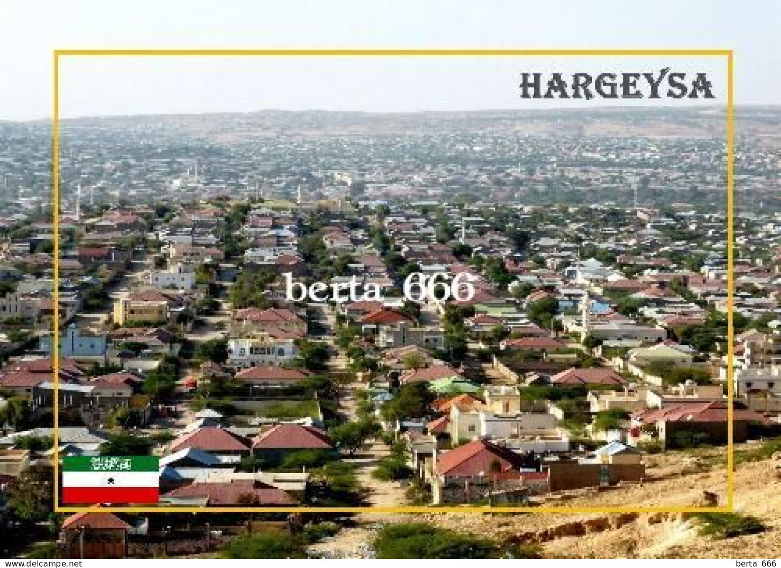 Somalia Somaliland Hargeisa Overview Hargeysa New Postcard - Somalie