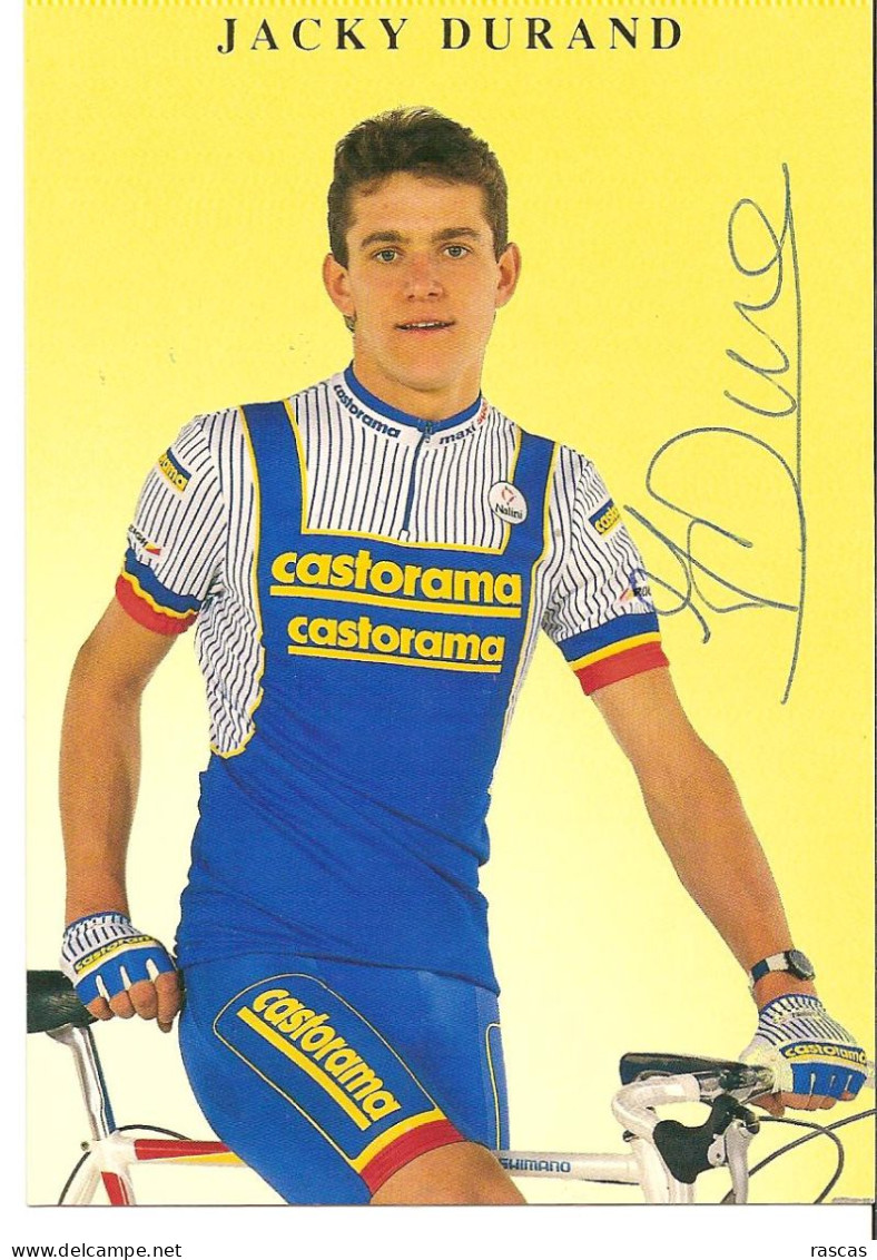 CYCLISME - PHOTO DEDICACEE DU CYCLISTE FRANCAIS JACKY DURAND - Ciclismo