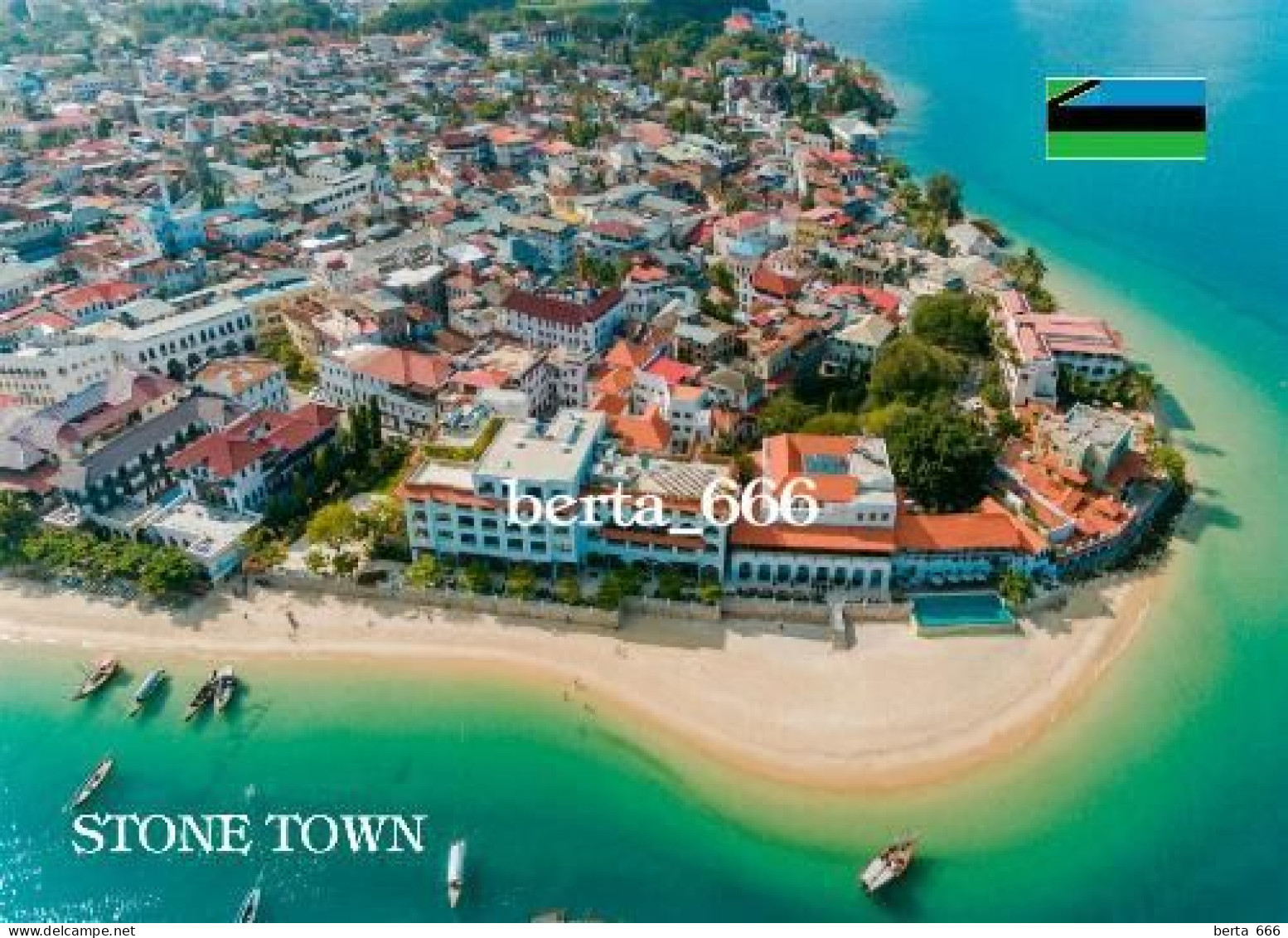 Tanzania Zanzibar Stone Town Aerial View UNESCO New Postcard - Tanzania