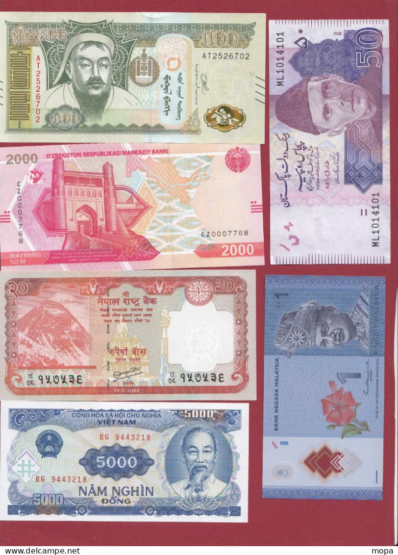 Autres - Asie --70 Billets --UNC/NEUF --PETIT PRIX POUR COLLECTIONNEUR DEBUTANT - Autres - Asie