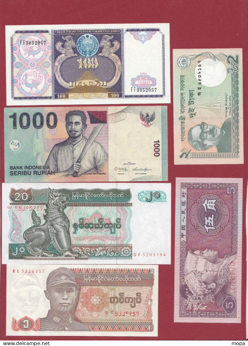 Autres - Asie --70 billets --UNC/NEUF --PETIT PRIX POUR COLLECTIONNEUR DEBUTANT