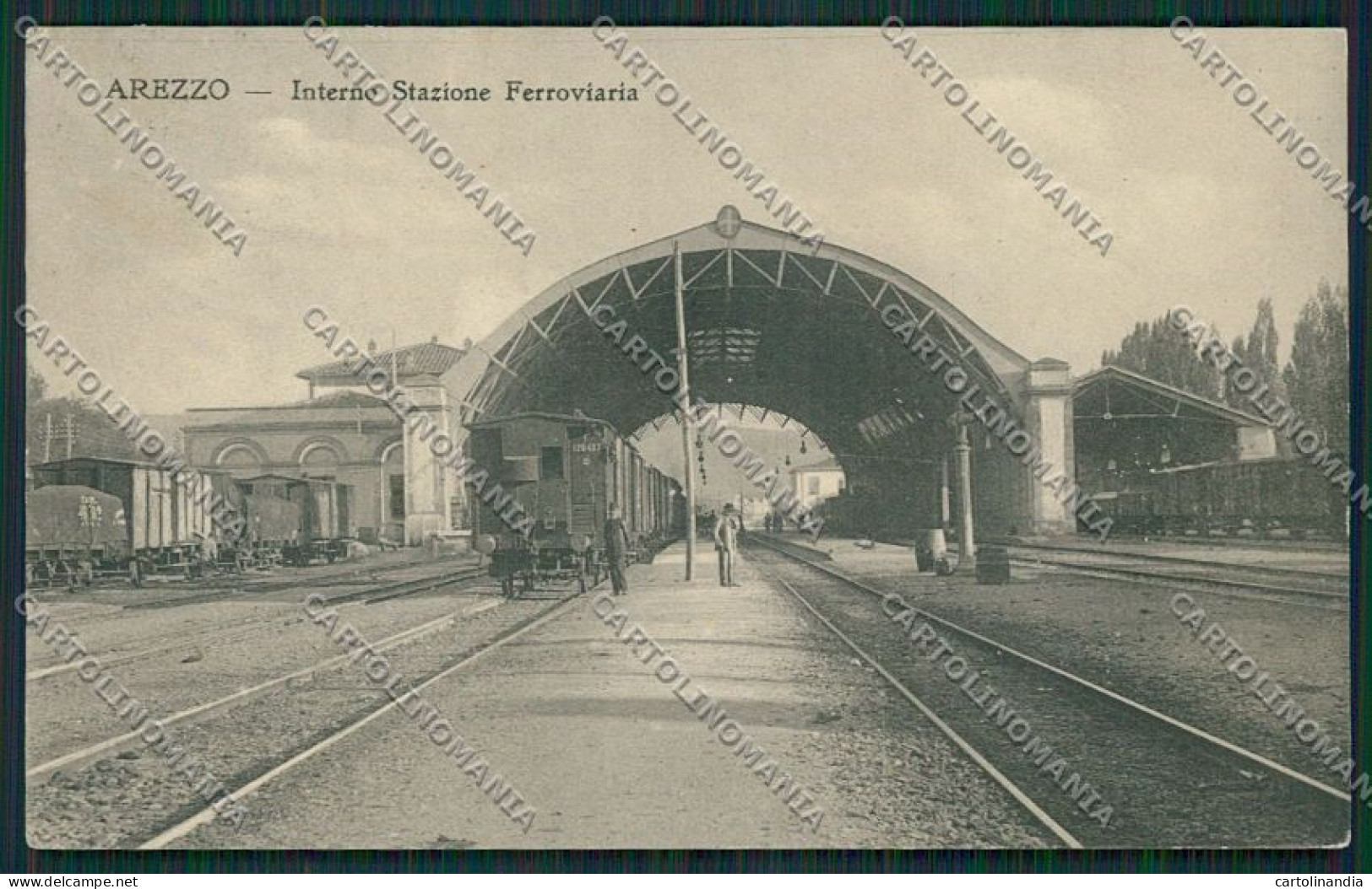 Arezzo Città Stazione Treno Cartolina EE6920 - Arezzo