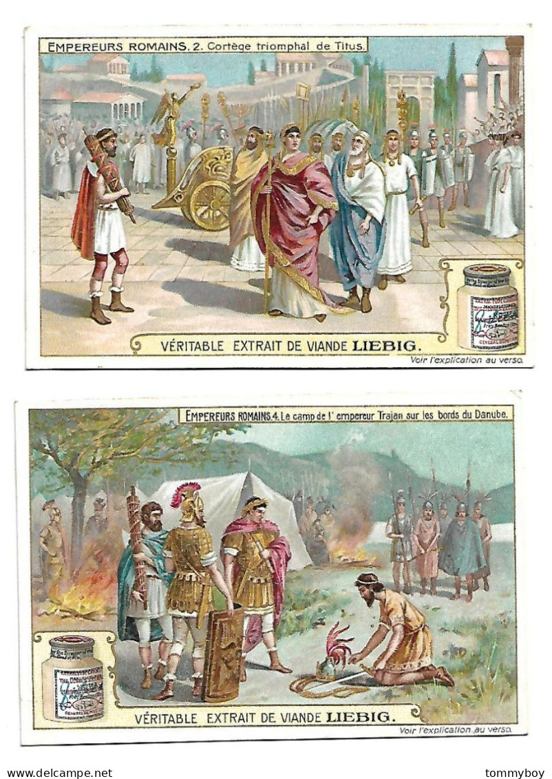 S 897, Liebig 6 Cards, Empereurs Romains - Liebig
