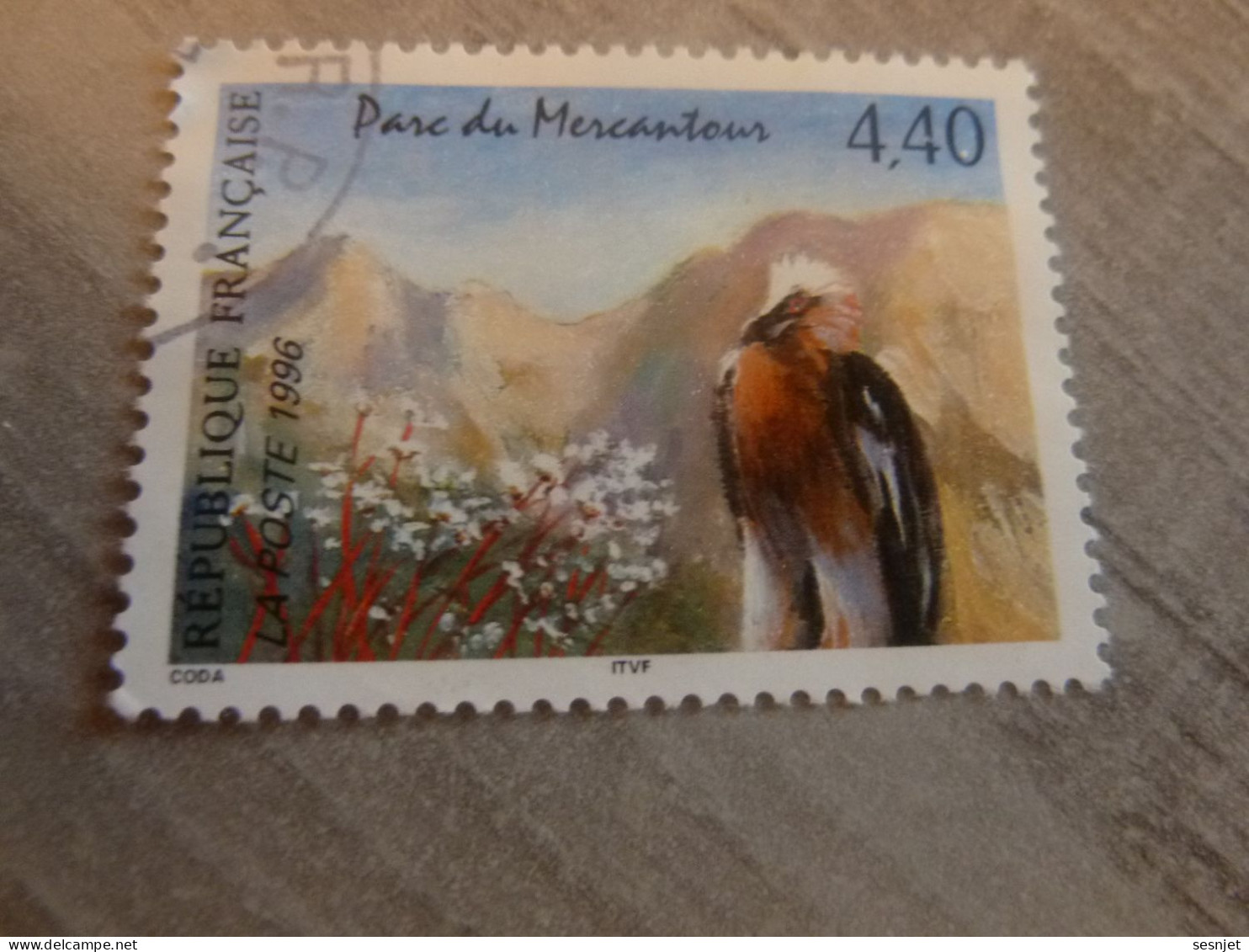 Parc Du Mercantour - Gypaète Barbu Et Saxifrage - 4f.40 - Yt 2999 - Multicolore - Oblitéré - Année 1996 - - Used Stamps