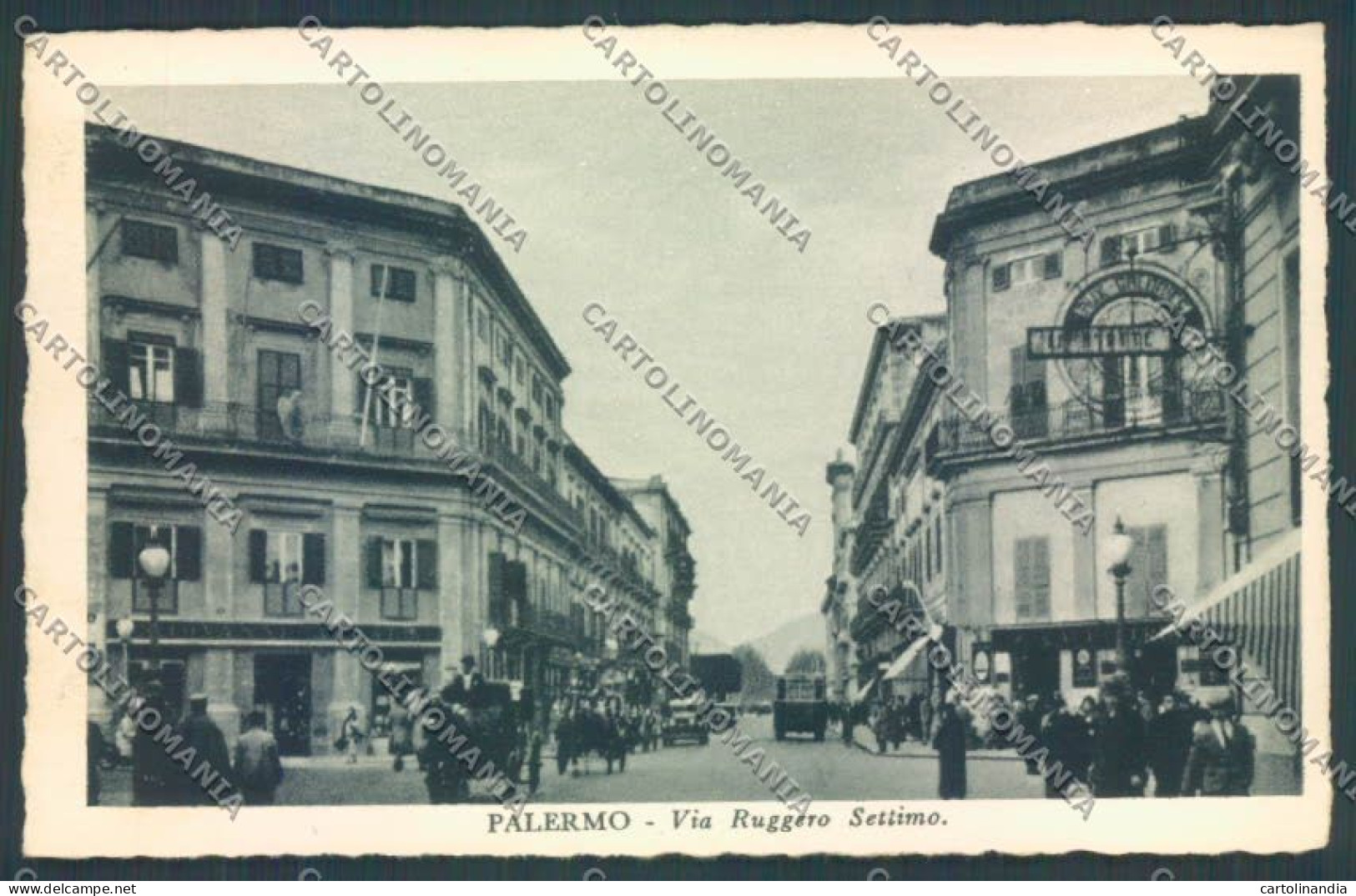 Palermo Città Via Settimo Cartolina ZT8196 - Palermo
