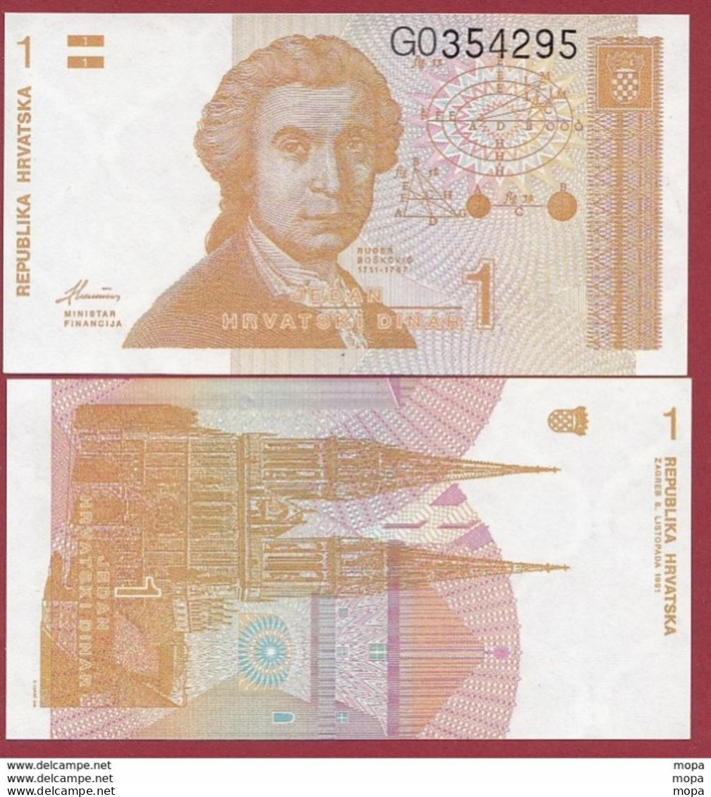 Croatie  1 Dinara 1991 (UNC-NEUF) --(265) - Kroatien