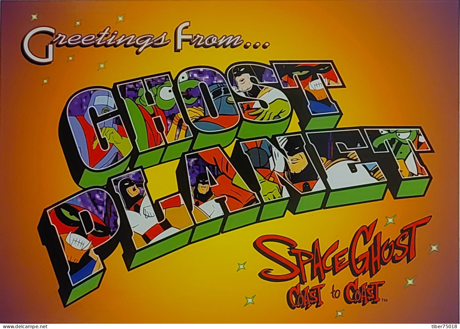 Carte Postale (Tower Records) Space Ghost Coast To Coast (Greeting From... Ghost Planet) Cartoon Network - Stripverhalen